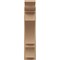 Ekena Millwork 8-in W x 24-in D x 36-in H Balboa Trad Rough Cedar Woodgrain TimberThane Outlooker, Primed Tan OUTUR080X24X36BOA04RCPR - alternate 3